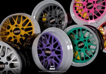 Pack Wheel BBS LM CS ONEверсия 1.0 для BeamNG.drive (v0.36.x)