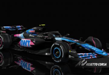 F1 2024 Alpine A524версия 1.0 для Assetto Corsa