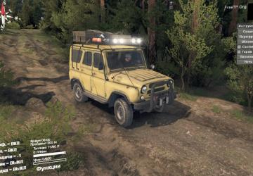 Уаз 469 - Замена дефолтаверсия 1.2 для SpinTires (v03.03.16)