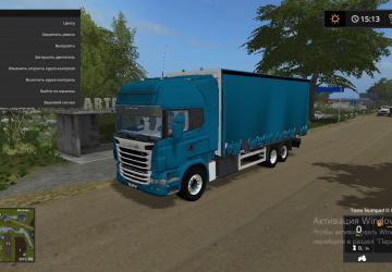 Scania Тандем автопогрузка - переделкадля Farming Simulator 2017