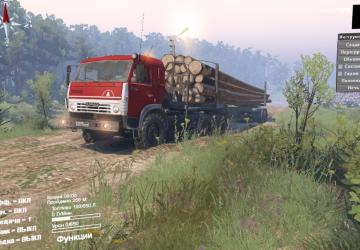 Камаз 5410 6х6 замена дефолтаверсия 1.1 для SpinTires (v03.03.16)