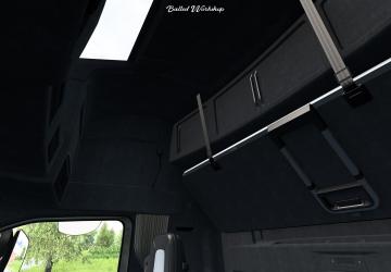 Салон в черную алькантару для Volvo FH5 SCSv1.0 для Euro Truck Simulator 2 (v1.55+)