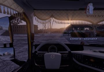 Шторки на Volvo FH4для Euro Truck Simulator 2 (v1.56)