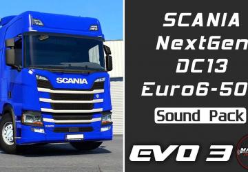 SCANIA NextGen DC13 Sound Modверсия 1.3.1 для Euro Truck Simulator 2 (v1.57.x)