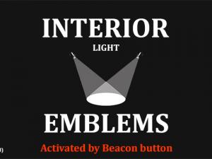 Interior Light & Emblems (add-on)версия 11.1 для Euro Truck Simulator 2 (v1.57.x)