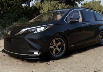 Toyota Sienna (2021-2025)версия 1.0 для BeamNG.drive (v0.36.x)