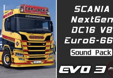 Scania NextGen 660 DC16 V8 Sound Pack 2022v1.1 для Euro Truck Simulator 2 (v1.56.x)