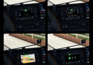 Новые варианты мультимедийных экранов грузовиковv1.1.2 для Euro Truck Simulator 2 (v1.56.x)