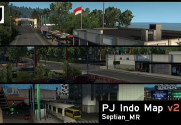 Карта «PJ Indo»версия 2.76 для Euro Truck Simulator 2 (v1.56.x)