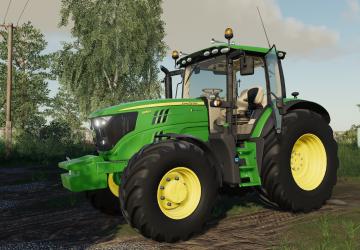John Deere 6R Medium Frame Seriesверсия 1.0.0.0 для Farming Simulator 2019 (v1.7x)