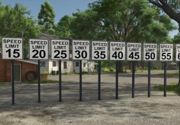US Speed Limit Signверсия 1.0.0.0 для Farming Simulator 2025
