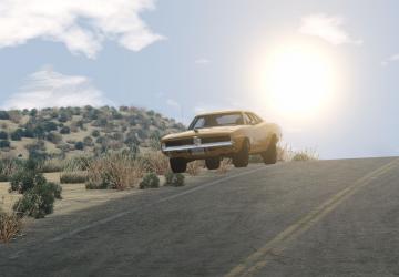 Карта «REKT Barren Dunes Wasteland Highway»v1 для BeamNG.drive (v0.36.x)