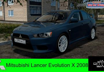 Mitsubishi Lancer Evolution X 2008версия 24.12.2020 для City Car Driving (v1.5.9.2)