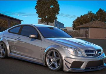 Mercedes-Benz C63 AMGверсия 2.0 для Euro Truck Simulator 2 (v1.56.x)