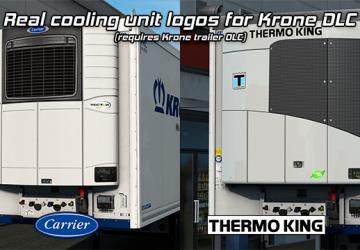 Real cooling unit names for Krone DLCверсия 1.2.4 для Euro Truck Simulator 2 (v1.51.x, - 1.56.x)