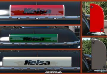 Kelsa LED illuminated nameboardsверсия 1.4.5 для Euro Truck Simulator 2 (v1.51.x, - 1.56.x)