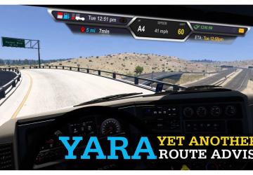 Yet Another Route Advisorверсия 1.2.1 для American Truck Simulator (v1.51.x)