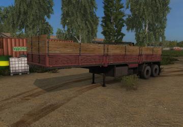 Полуприцеп ОДАЗ-9385версия 1.2 для Farming Simulator 2017 (v1.5)