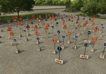 Swedish Road Sign Packверсия 1.0.0.0 для Farming Simulator 2022