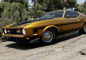 Ford Mustang Mach 1 (1971-1973)версия 1.0 для BeamNG.drive (v0.35.x)