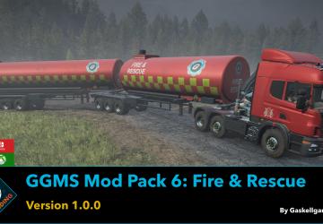 GGMS Mod Pack 6 (Fire and Rescue)версия 1.0.0 для SnowRunner (v20.1)