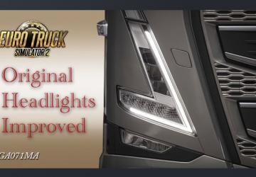 Original Headlights Improvedверсия 1.0 для Euro Truck Simulator 2 (v1.52-1.53)