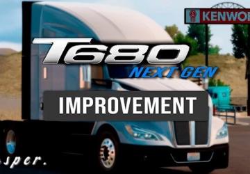 Kenworth T680 2022версия 1.3 для American Truck Simulator (v1.50.x)