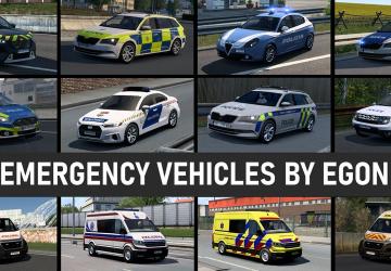 Автомобили экстренных службверсия 1.2 для Euro Truck Simulator 2 (v1.55.x, 1.56.x)