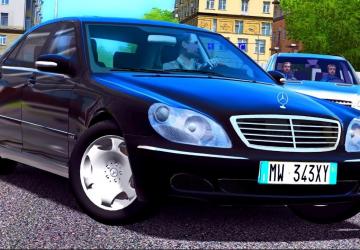 Mercedes Benz S600 W220версия 17.09.20 для City Car Driving (v1.5.9, 1.5.9.2)