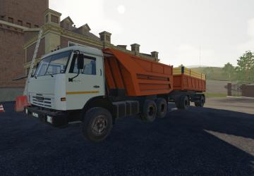 КамАЗ-55111 «Савок»версия 1.5 для Farming Simulator 2019 (v1.7.x)