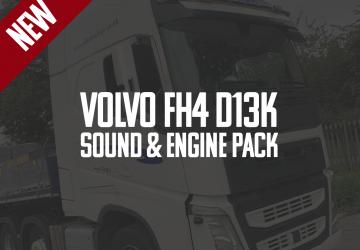 Volvo D13K FH4 Sound Engine Packверсия 1.5 для Euro Truck Simulator 2 (v1.55.x)