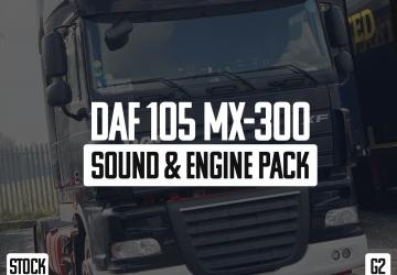 DAF 105 MX-300 Sound Engine Packверсия 1.5 для Euro Truck Simulator 2 (v1.50.x, - 1.55.x)