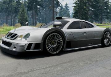 Mercedes-Benz CLK GTRверсия 1.1 для BeamNG.drive (v0.35.x)