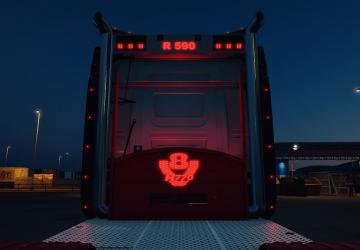 Scania PGRS V8 Backwallверсия 1.0 для Euro Truck Simulator 2 (v1.55.x)