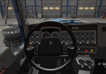 Новый руль для Kenworth W900версия 1.0 для American Truck Simulator (v1.49)