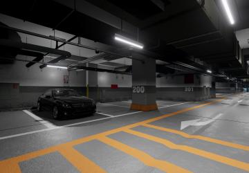Карта «Kamurocho Underground Carpark Showroom (Yakuza 4)»v2.0 для BeamNG.drive (v0.35.x)
