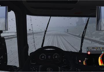 Realistic Snow & Waterверсия 1.0 для Euro Truck Simulator 2 (v1.55.x)