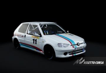 Peugeot 106 Rally 1.600версия 1.2 для Assetto Corsa