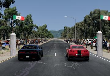 Карта «MEXICO RACE STREET»версия 1.5 для BeamNG.drive (v0.34.x)
