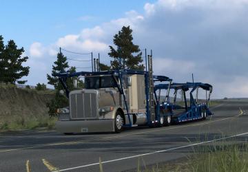 Peterbilt 389 Car Haulerверсия 1.1 для American Truck Simulator (v1.49.x)