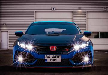 Honda Civic Type Rверсия 1.9 для Euro Truck Simulator 2 (v1.55.x)