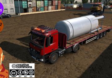 Mercedes-Benz Arocs Agrarверсия 4.0 для Euro Truck Simulator 2 (v1.54.x, 1.55.x)