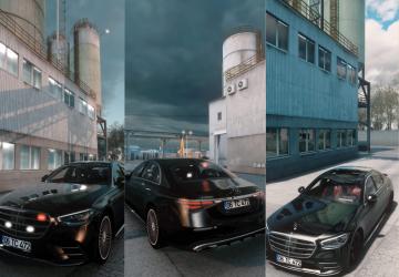 Mercedes W223 S-CLASS MEGA MODверсия 1.0 для American Truck Simulator (v1.48.x)