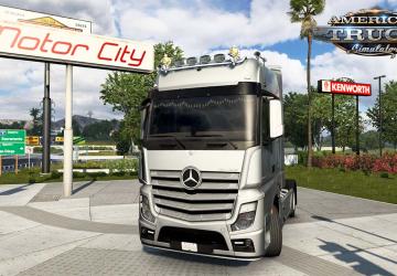 Mercedes Actros MP4версия 1.2.1 для American Truck Simulator (v1.48.x)