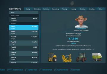 Forage Contractsверсия 1.0.4.0 для Farming Simulator 2022