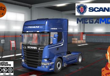 Scania Mega Mod Reworkedверсия 6.0 для Euro Truck Simulator 2 (v1.55.x)