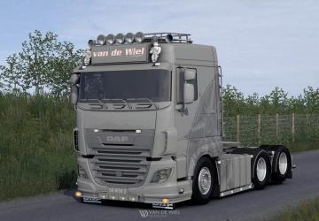 DAF XF Van de Wiel Transportверсия 1.0 для Euro Truck Simulator 2 (v1.55.x)