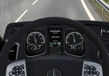 Mercedes Actros MP4 Improved Dashboardверсия 1.5 для Euro Truck Simulator 2 (v1.55.x)