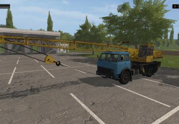 Маз 504 Автокран 2.0версия 1.0 для Farming Simulator 2017 (v1.5.3.1)