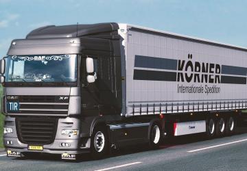DAF XF 105версия 7.18 для Euro Truck Simulator 2 (v1.55.x)